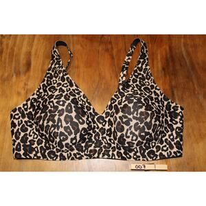 Knix Leopard Print Revolution Bra Size Large